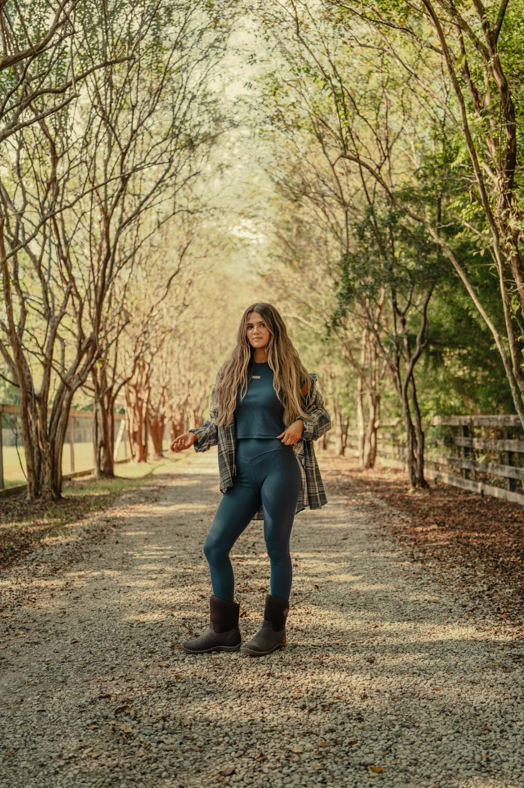 Ribbed Leggings - Coastal Countryside | Tribe Kelley
