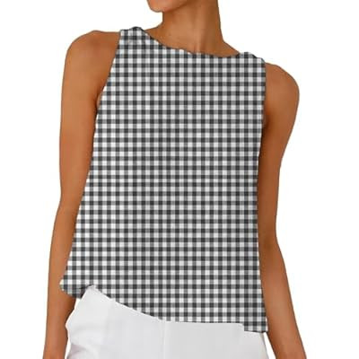 DAOAO Linen Tops for Women Tank Tops Cute Summer Sleeveless Shirts Linen Clothes | Amazon (US)