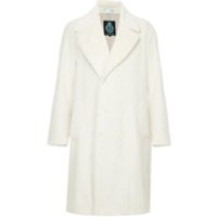 Guild Prime double breasted faux fur coat - White | Farfetch EU