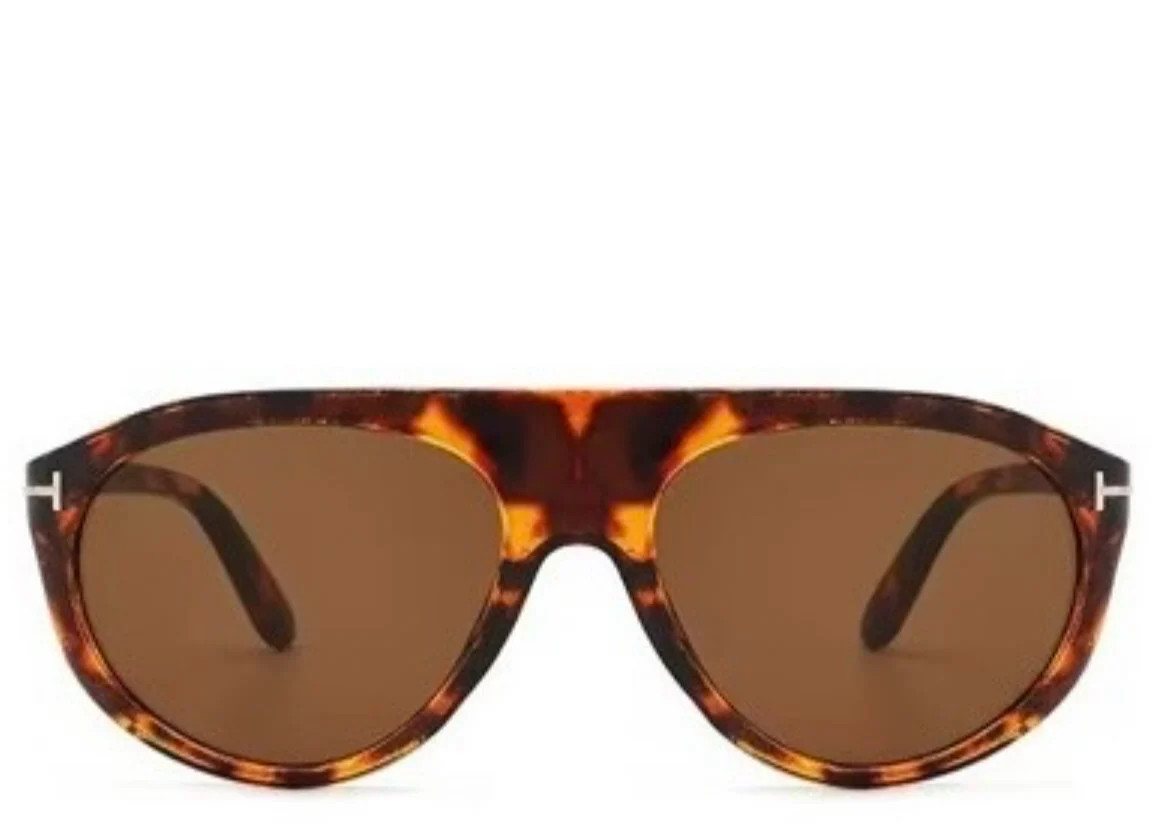 Cairo Brown Leopard Round Sunglasses | Jewel Boutique