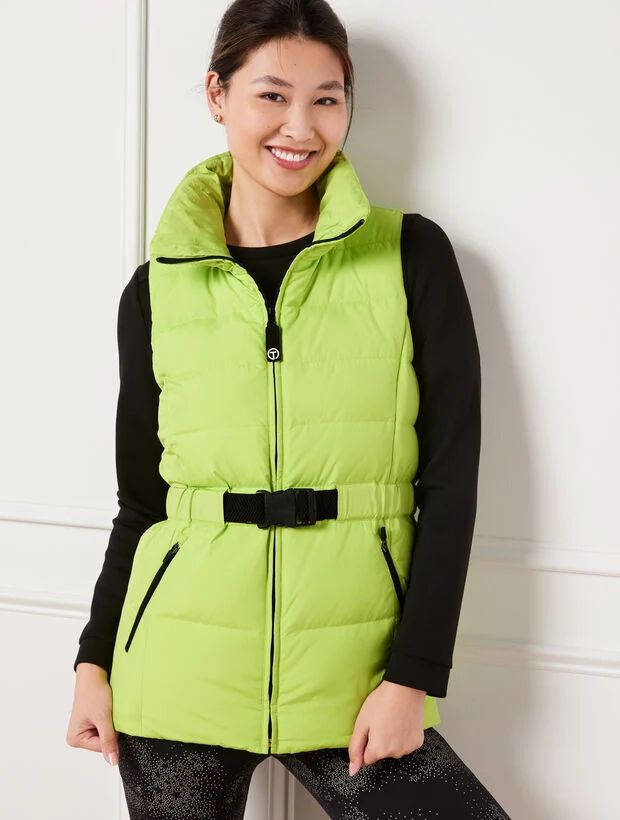 Belted Puffer Vest | Talbots