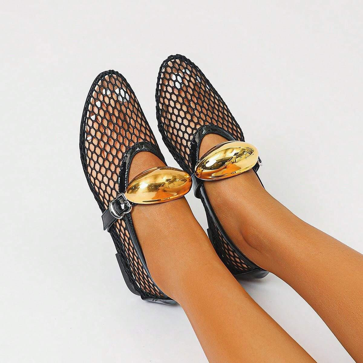 Fashionable Women's Flat Mesh Loafers | SHEIN