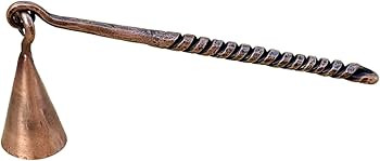 Living Ideas Hand Forged Twisted Handle Candle Snuffer Wrought Iron Handmade Candle Snuffer Black... | Amazon (US)
