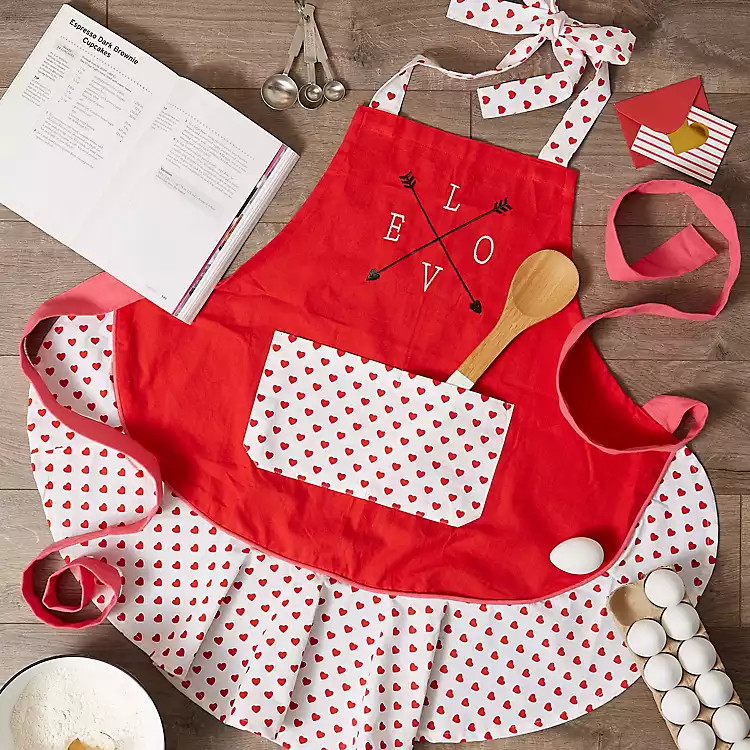 Love Struck Ruffle Valentine's Apron | Kirkland's Home