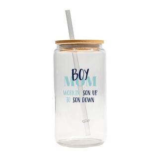 16 oz Boy Mom Glass Can Cup By Designs Direct | 16 fl oz | Michaels® | Michaels Stores