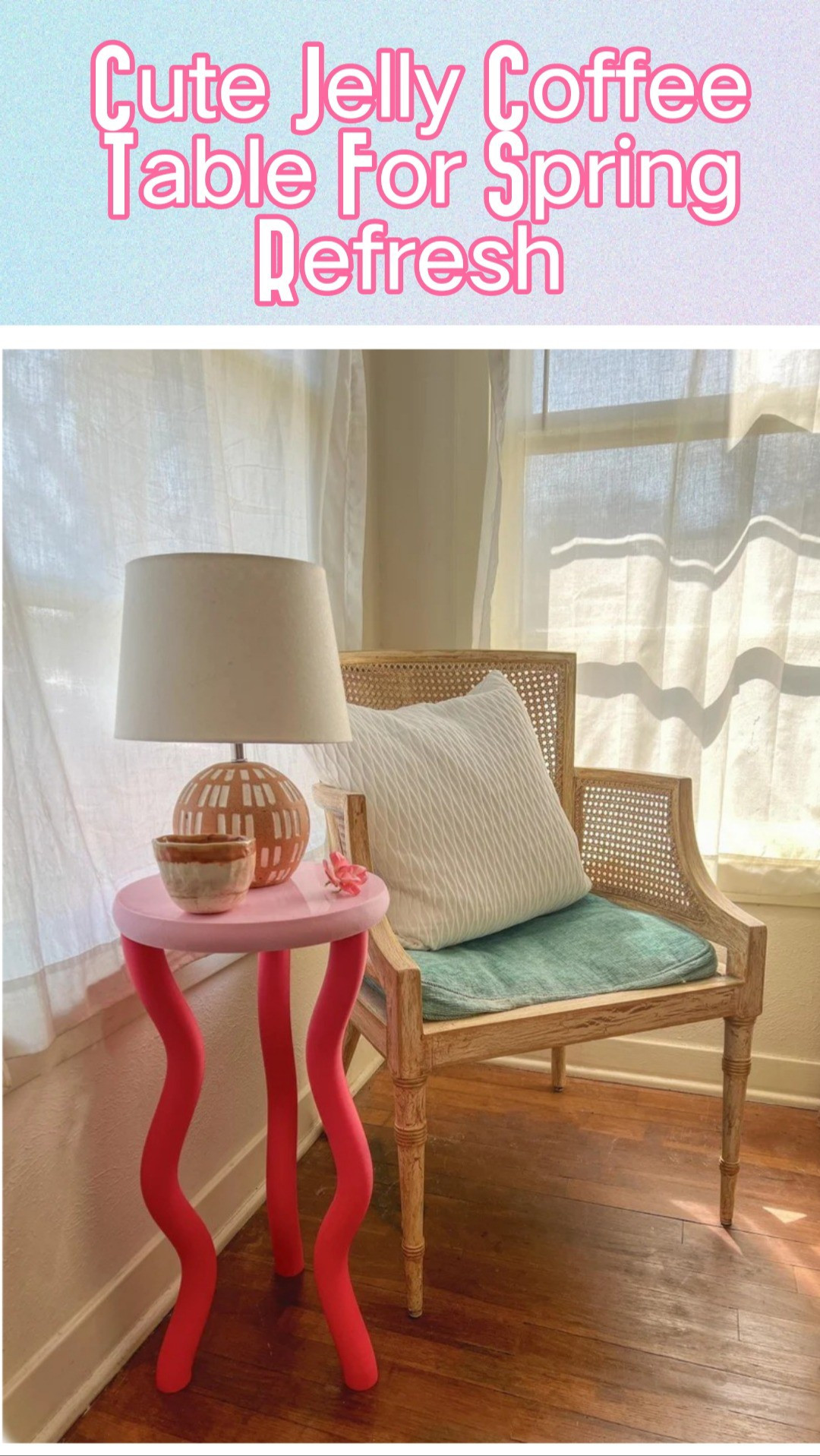The Jelly Side Table - Wavy Pink & Red Postmodern Funky Jelly End Retro - Home Decor Fun Colorful Dopamine Nightstand Furniture Maximalist

#LTKSeasonal #LTKSaleAlert #LTKFindsUnder100