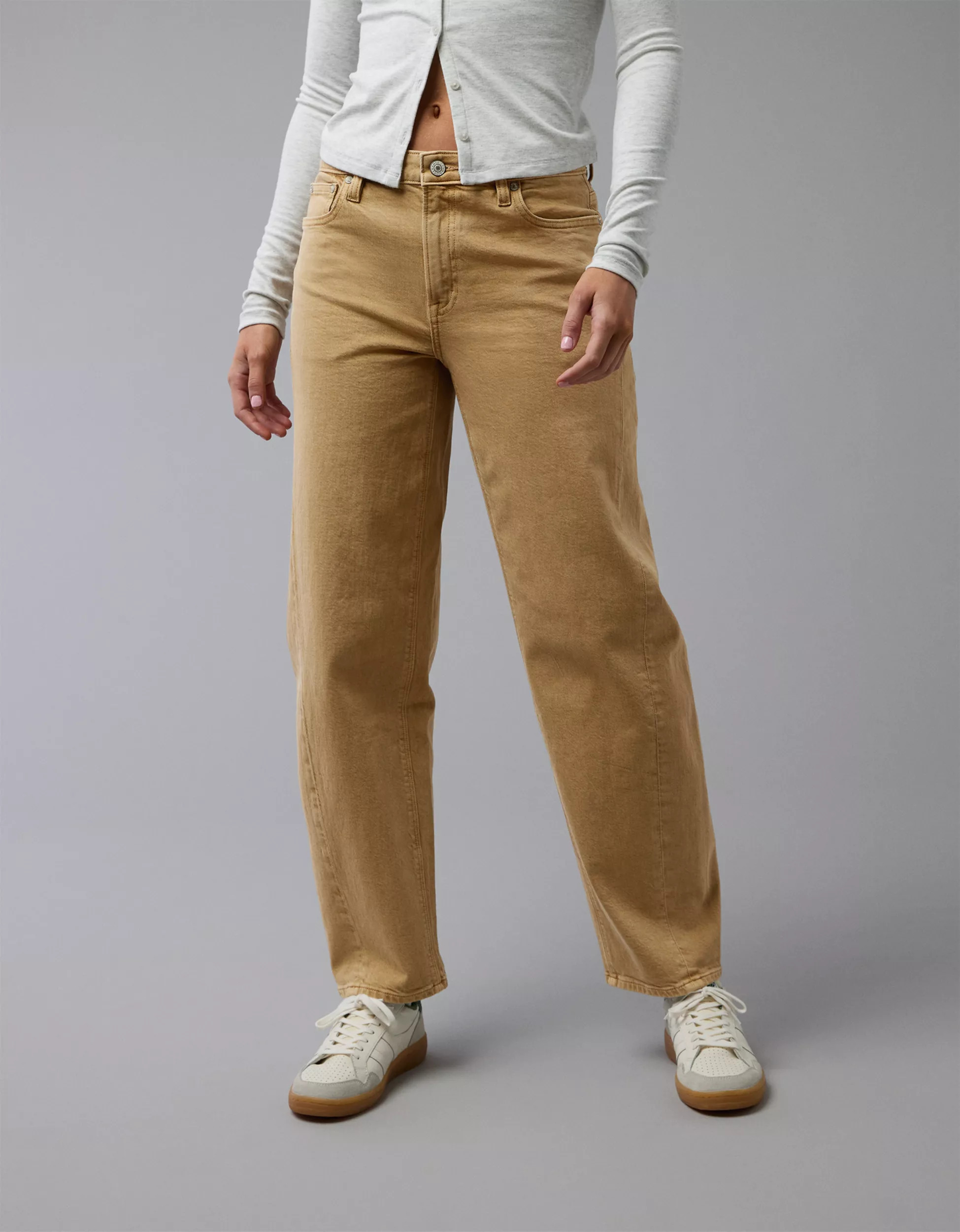 AE Stretch Barrel Jean | American Eagle Outfitters (US & CA)
