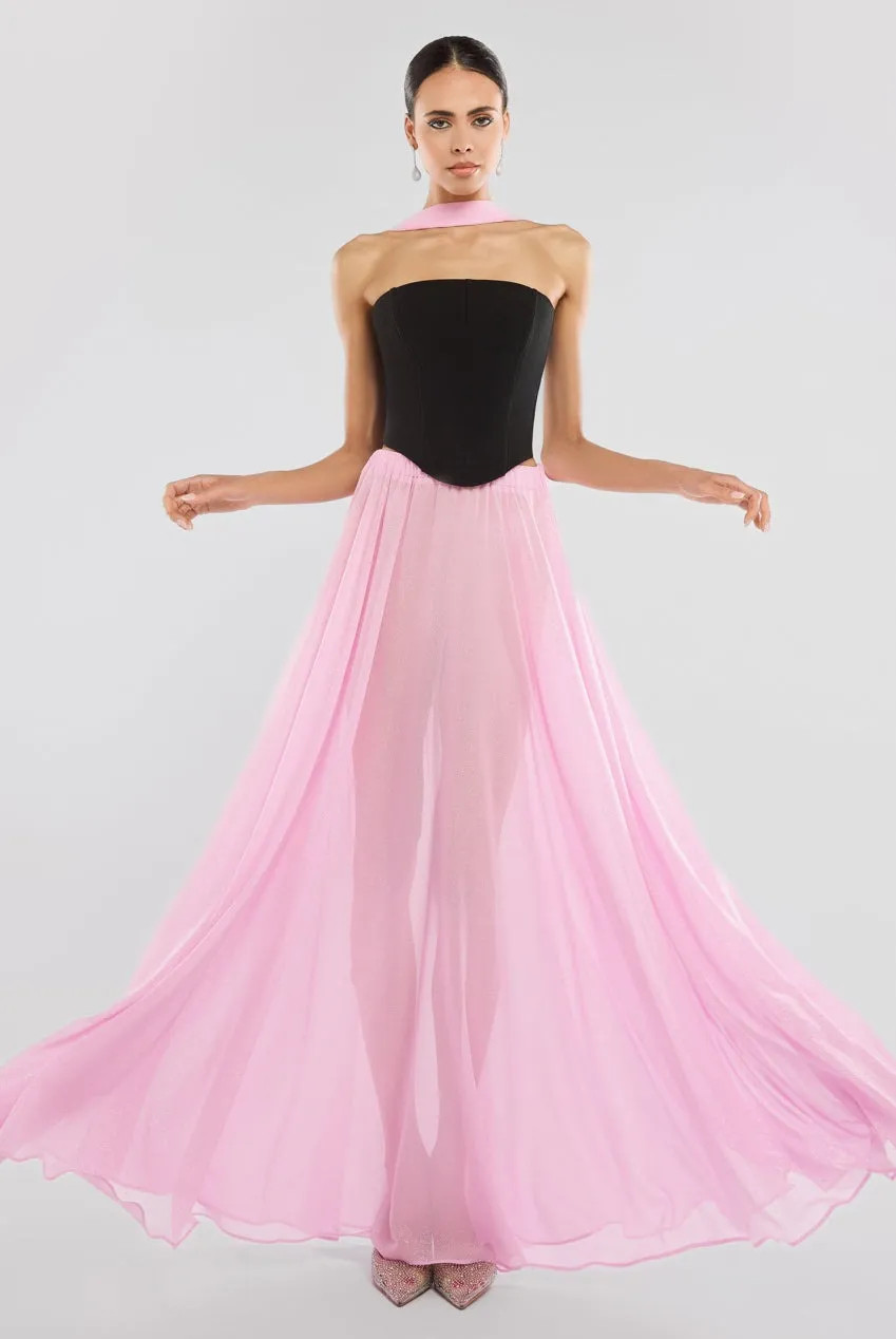 Tops | Compact Crepe Lace Up Corset | Goddiva | Debenhams UK