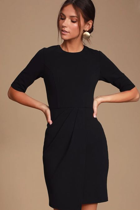 Westwood Black Half Sleeve Sheath Dress

#LTKstyletip