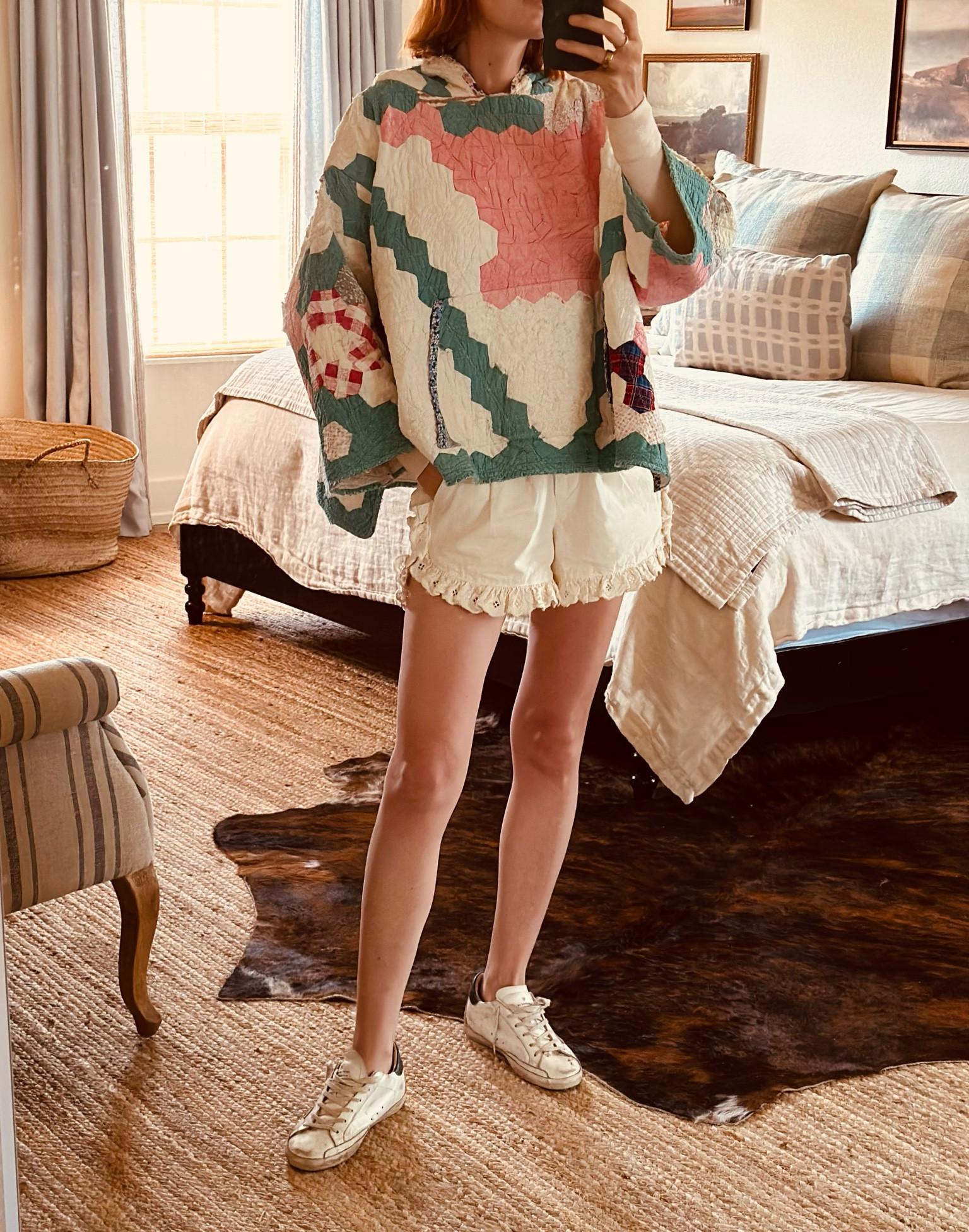 So cozy in this quilted pullover. This one is one of a kind but I tagged the shop so you can see the latest stock. I can layer underneath this so it works well for all seasons. I love how it’s a cute yet casual look- elevated but approachable. 
Still pulling my golden goose out to run around town. They are such a cute go-to and have a casual understated look that I love. 

#LTKCon