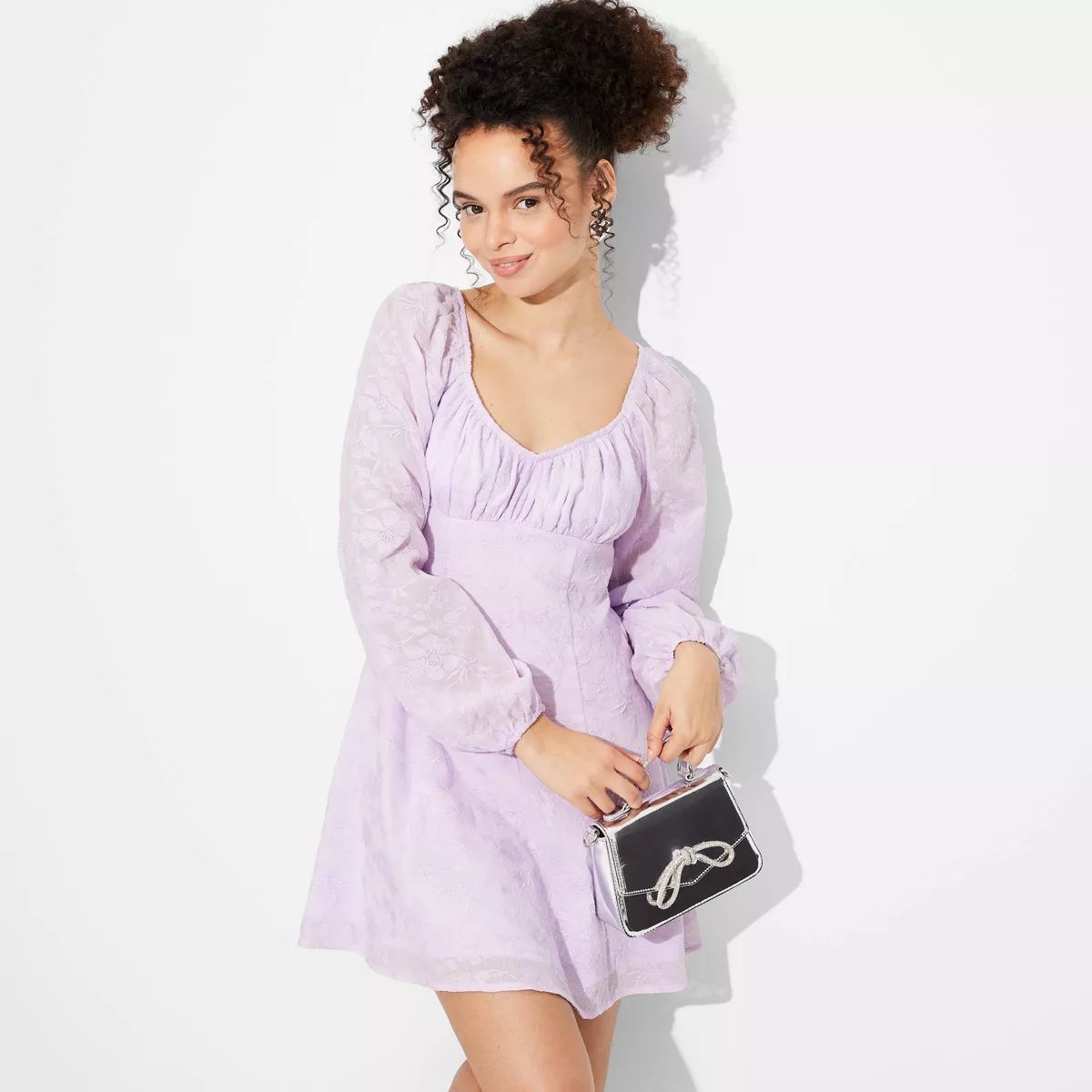 Women's Bishop Long Sleeve Fit and Flare Dress - Wild Fable™ | Target