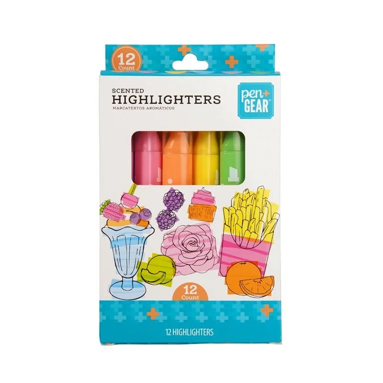 Pen + Gear Scented Highlighter, Assorted Color, 12 Count | Walmart (US)