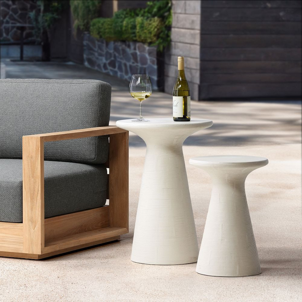 Nishadi Round Outdoor Side Table (14”–17”) | West Elm (US)