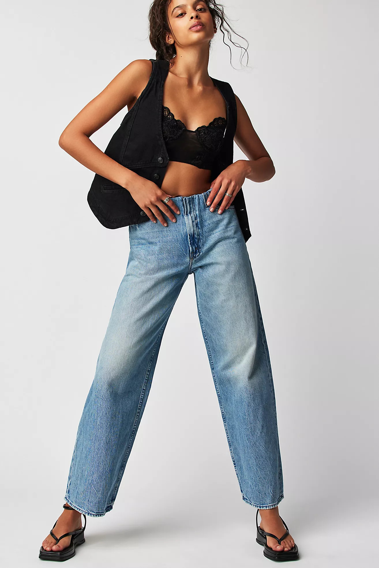 MOTHER The Tucked Under Spinner Skimp Jeans | Free People (Global - UK&FR Excluded)