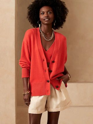 Oversized Cashmere Cardigan | Banana Republic (US)