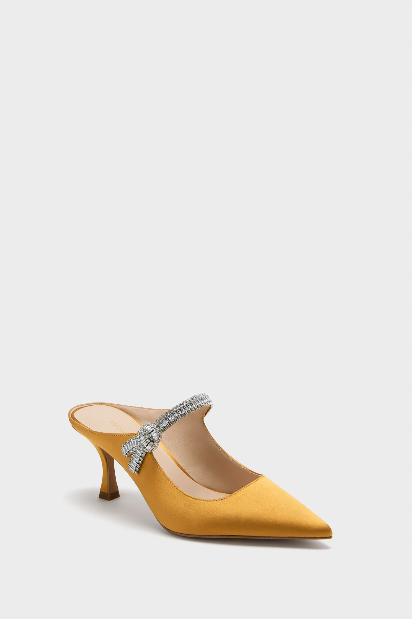 Marigold Satin Mae Heels | Tuckernuck (US)