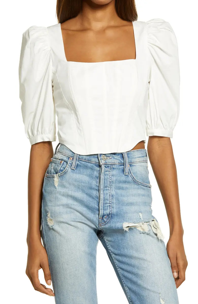 Avalon Puff Sleeve Bustier | Nordstrom