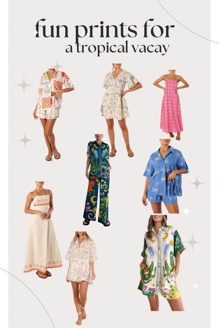 Fun prints for a tropical vacation 
Summer sets 

#LTKSeasonal #LTKtravel #LTKfindsunder100