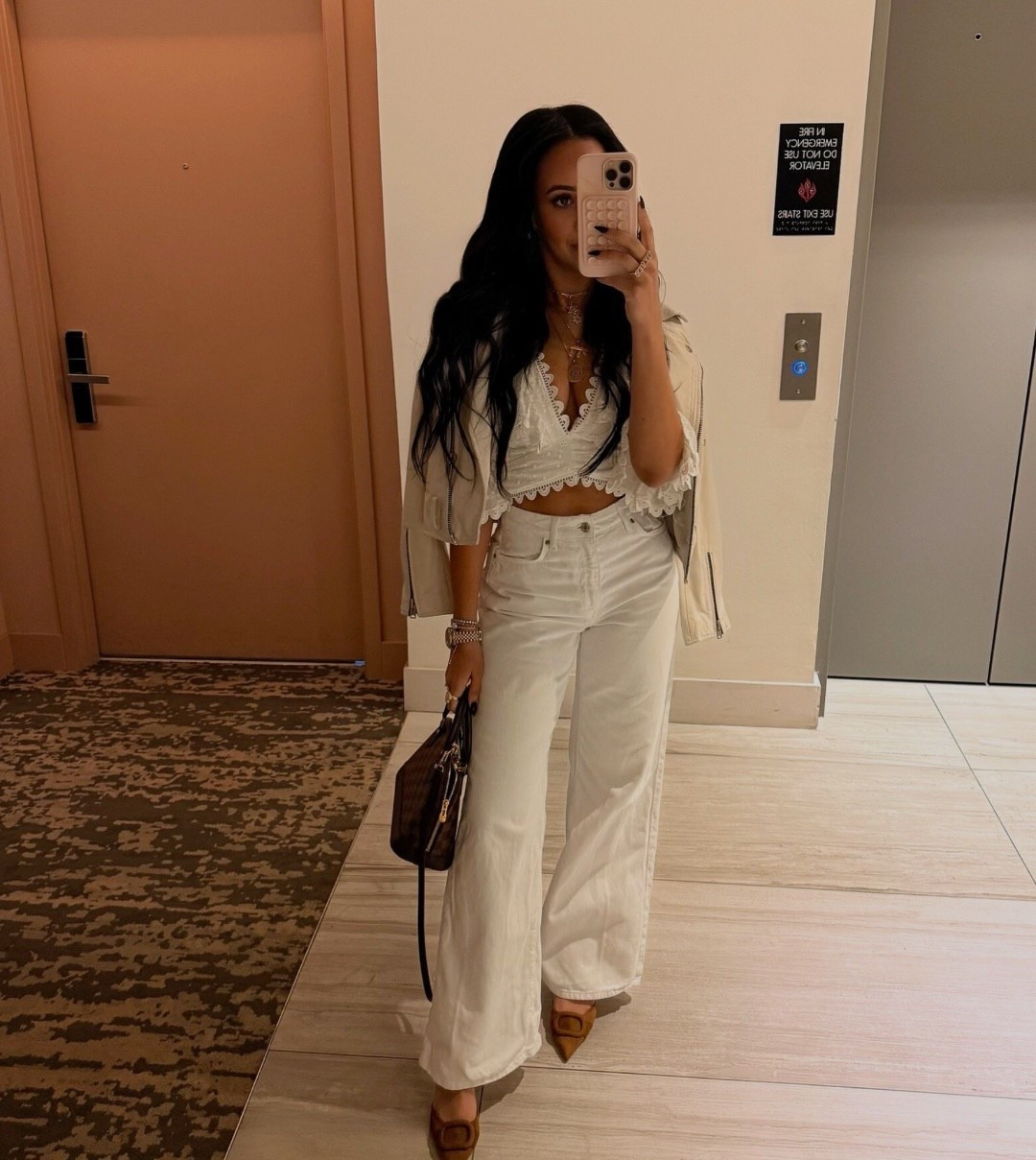 All white outfit for Miami 