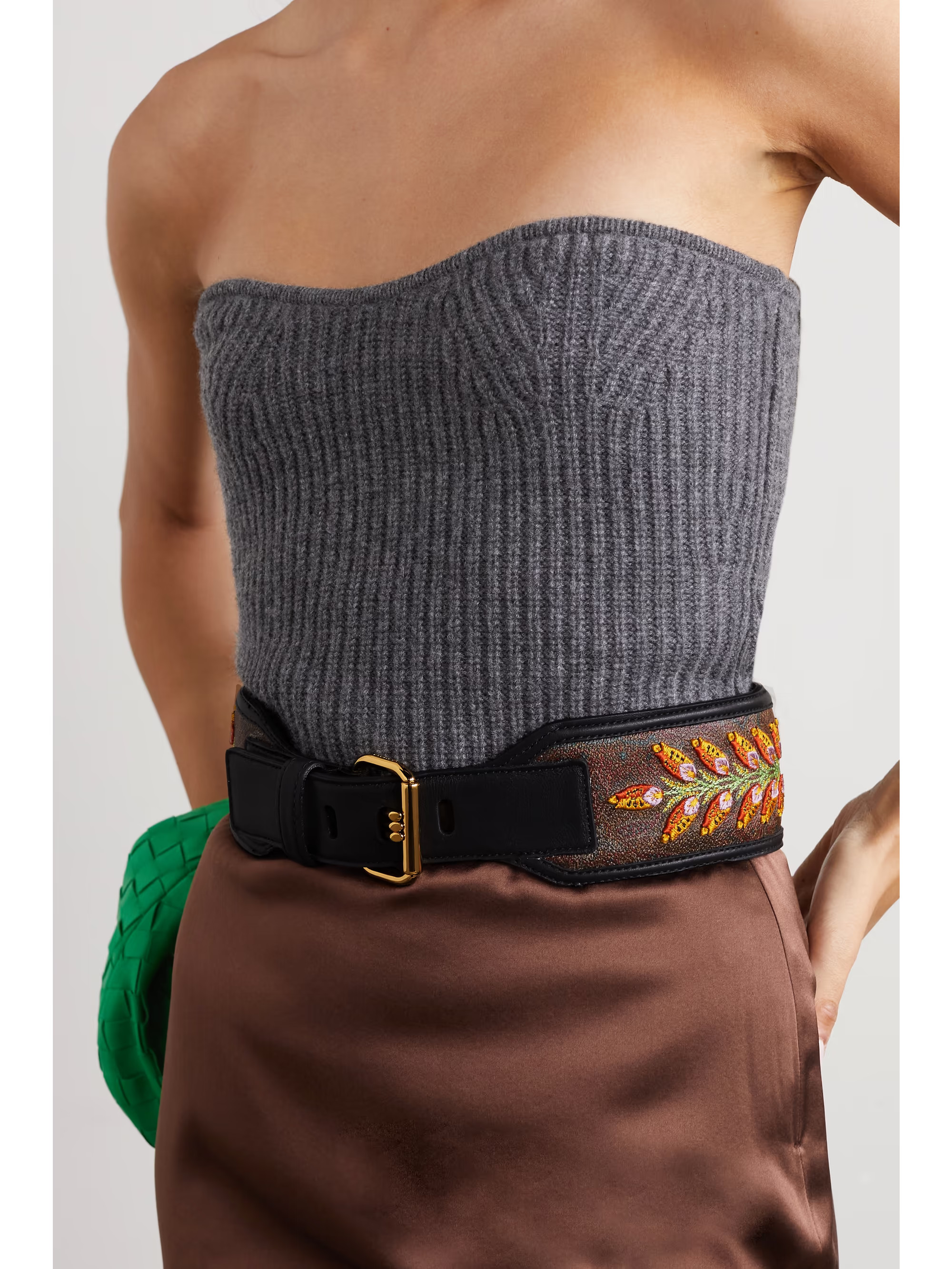 ETRO Leather-trimmed embroidered printed canvas belt | NET-A-PORTER | NET-A-PORTER (US)