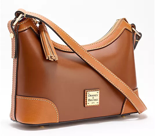 Dooney & Bourke Wexford Leather Shoulder Bag - QVC.com | QVC