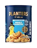 PLANTERS Deluxe Lightly Salted Whole Cashews, 1lb 2.25oz . Resealable Canister - Lightly Salted C... | Amazon (US)