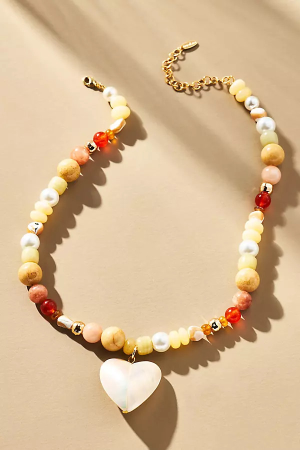 Beaded Icon Charm Necklace | Anthropologie (US)