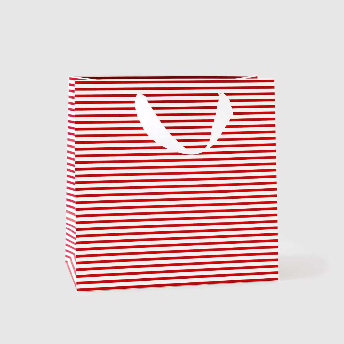 Square Red Stripe Gift Bag - Sugar Paper + Target | Target