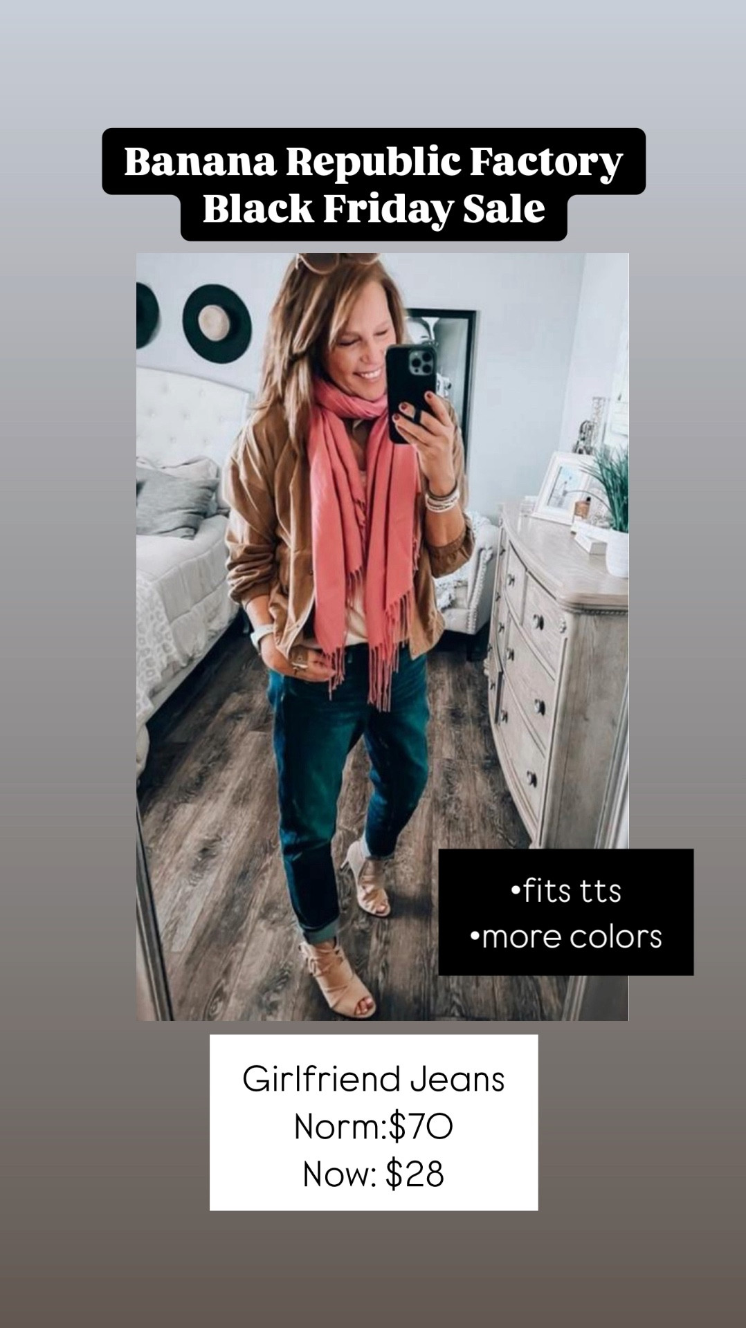 Banana Republic Factory SALE 🥰 60% OFF. These girlfriend jeans are some of my favorites! Other items from Amazon, also Black Friday Deals

Jeans, sale, jackets, scarves, winter outfit, heels, casual outfit, gifts for her, Christmas, holiday, ootd, over 40

#LTKSaleAlert #LTKFindsUnder50 #LTKStyleTip