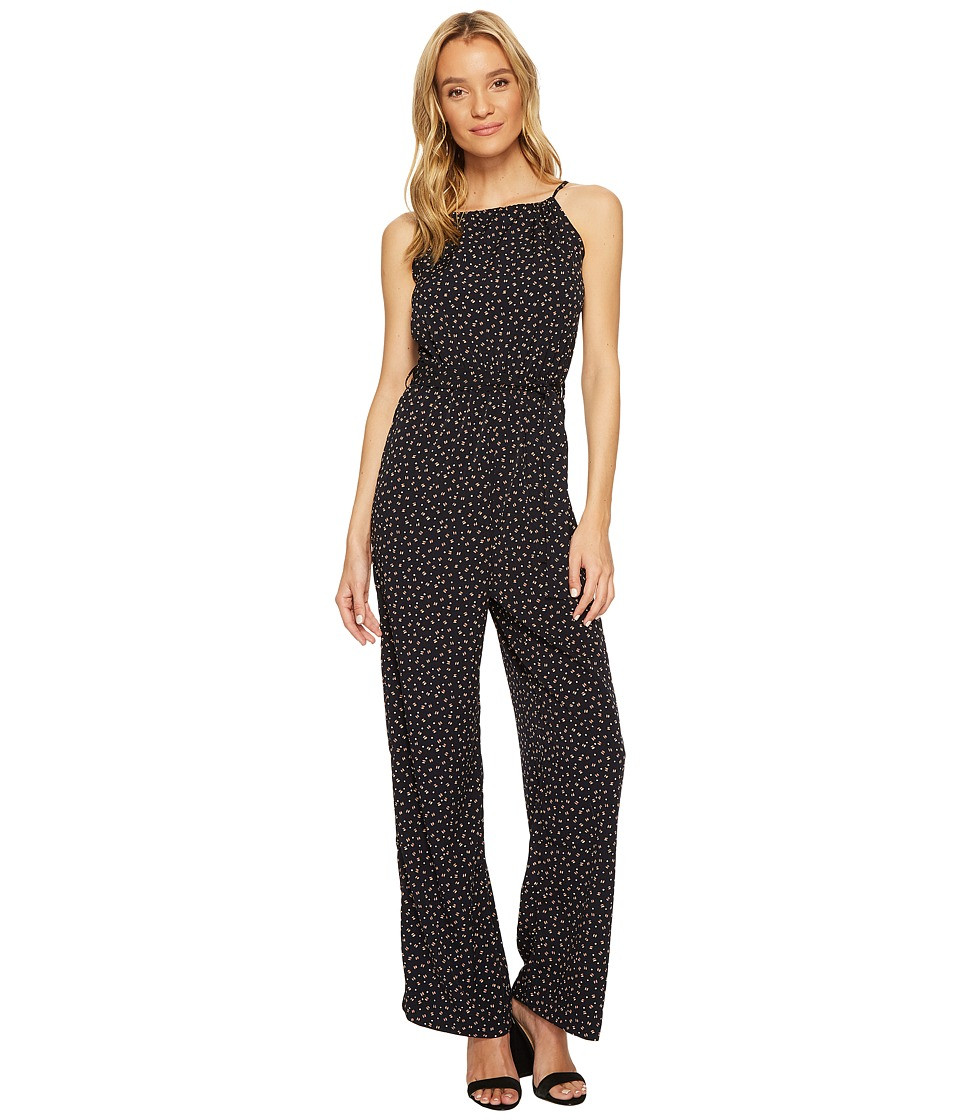 Bishop + Young Belted Jumper (Navy Print) Women's Jumpsuit & Rompers One Piece | Zappos