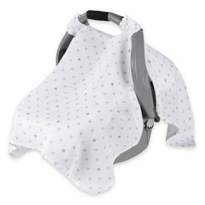 aden® by aden + anais® Car Seat Canopy in Dove | buybuy BABY