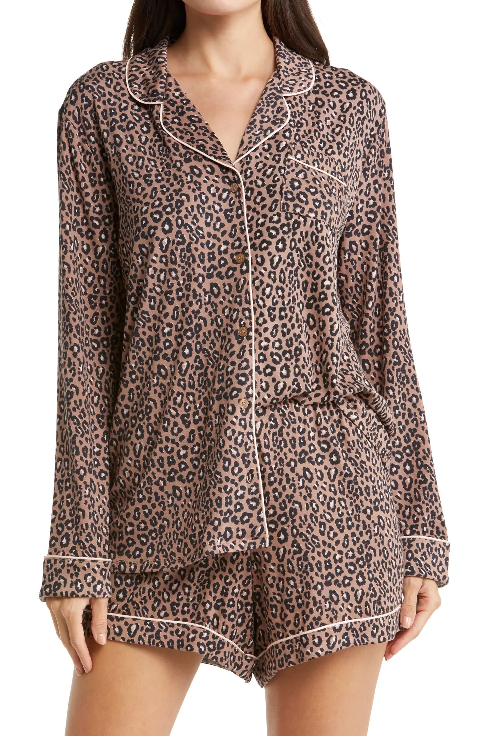 Moonlight Eco Long Sleeve Short Pajamas | Nordstrom