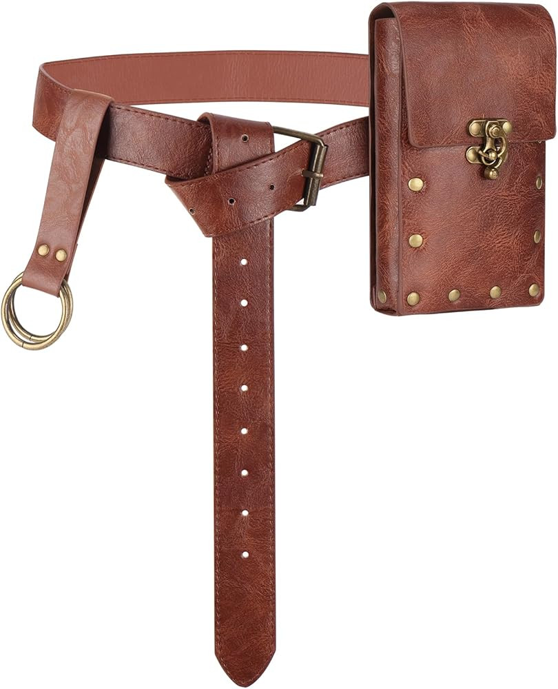 Renaissance Belt Pouch Waist Bag Pouch Skirt Hike Medieval Bag Ren Faire Costume Accessories for ... | Amazon (US)
