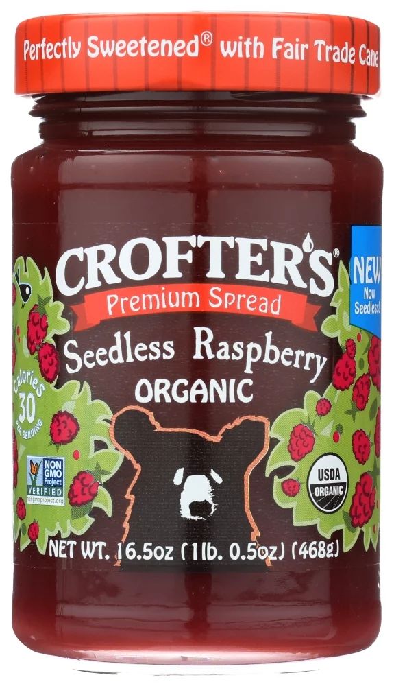 Crofters Fruit Spread Organic Premium Raspberry, 16.5 Oz | Walmart (US)