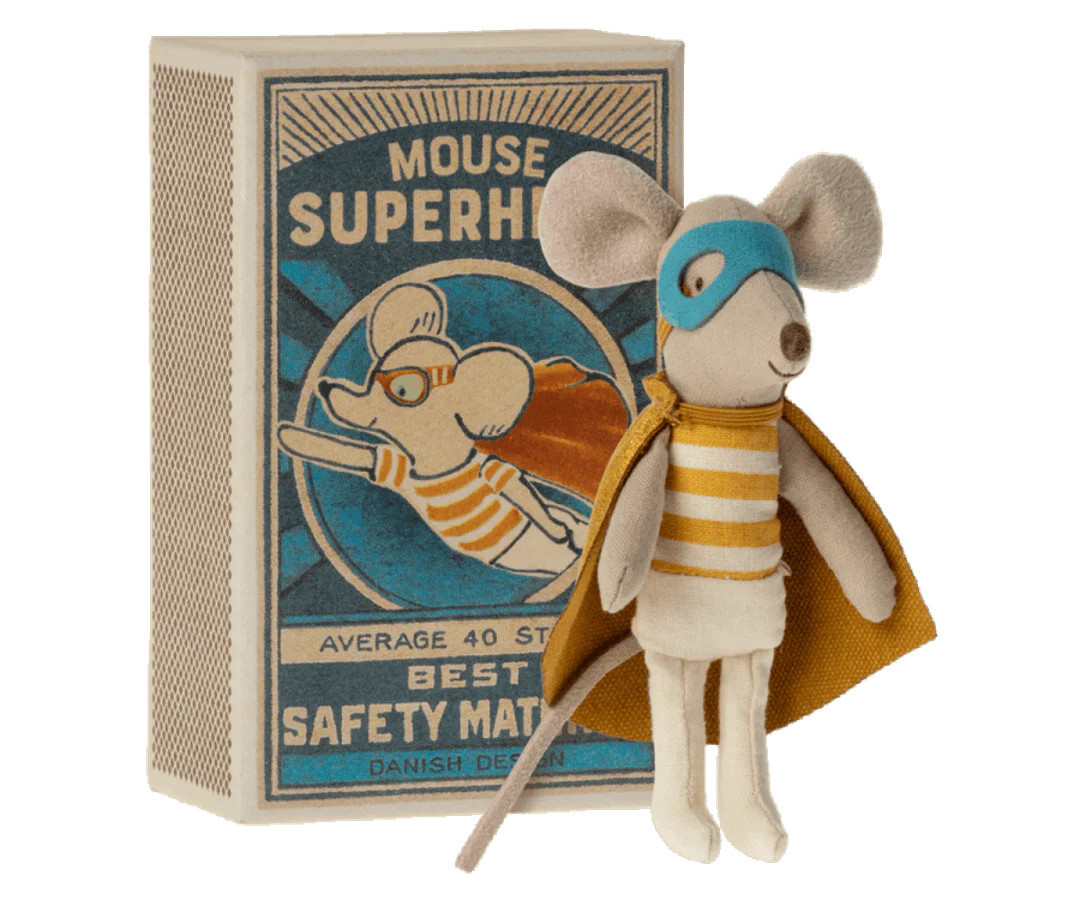 super hero mouse, little brother in matchbox | Ellifox