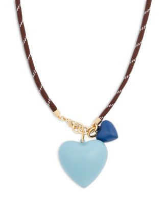 Long Happy Cord Blue Heart Duo Pendant Necklace, 34" | Bloomingdale's (US)