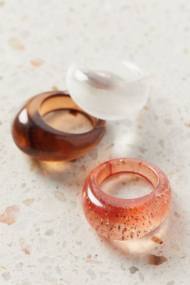Roxy Resin Ring Set | Urban Outfitters (US and RoW)