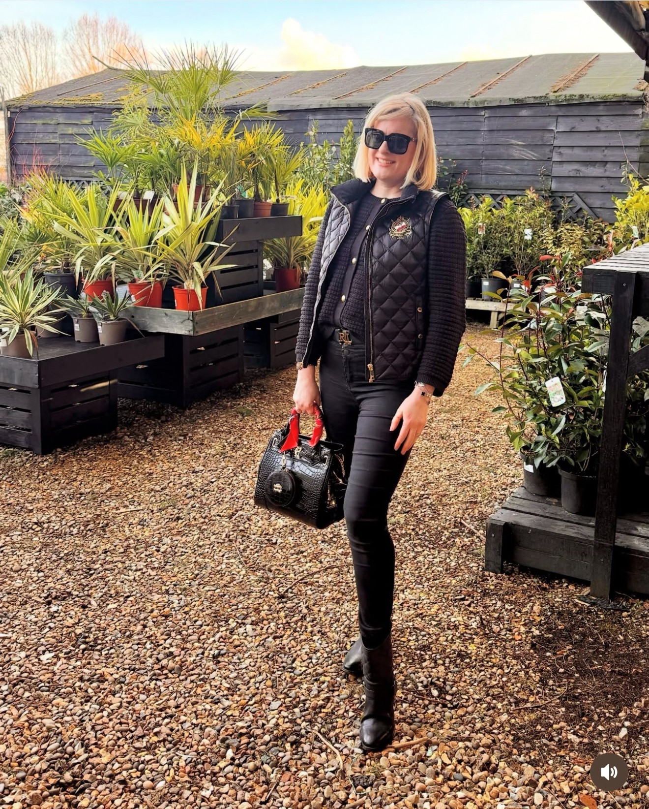 I love wearing black all year round, so obviously I had to have a black gilet. It’s very luxurious looking but can be worn casually or smart casual, or even horse riding. It has an equestrian look which is timeless & classy. I also live in gilets when travelling. 
I’ve also linked the larger version of my bag as the smaller size I have is no longer available. It’s leather & has a mock croc pattern through it which really elevates any outfit & look so expensive. A timeless classic style that’ll last for years, an old money style  

U.K. blogger, 40 plus, jacket, spring, autumn, midsize, tall, designer, handbag, purse  


#LTKuk #LTKspring #LTKstyletip