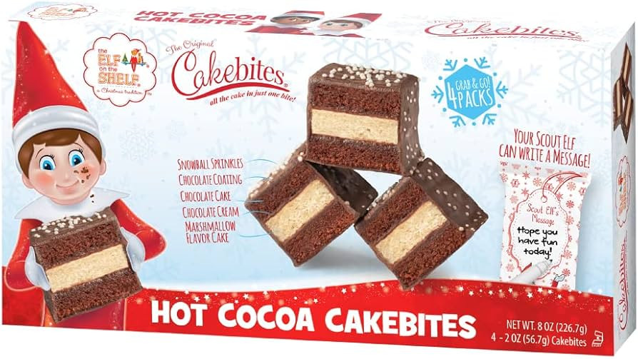 The Original Cakebites by Cookies United, Grab-and-Go Bite-Sized Snack (Hot Cocoa, Family Pack) | Amazon (US)