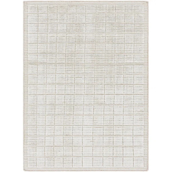 Jacey Handmade Tufted Area Rug in Cream | Wayfair North America