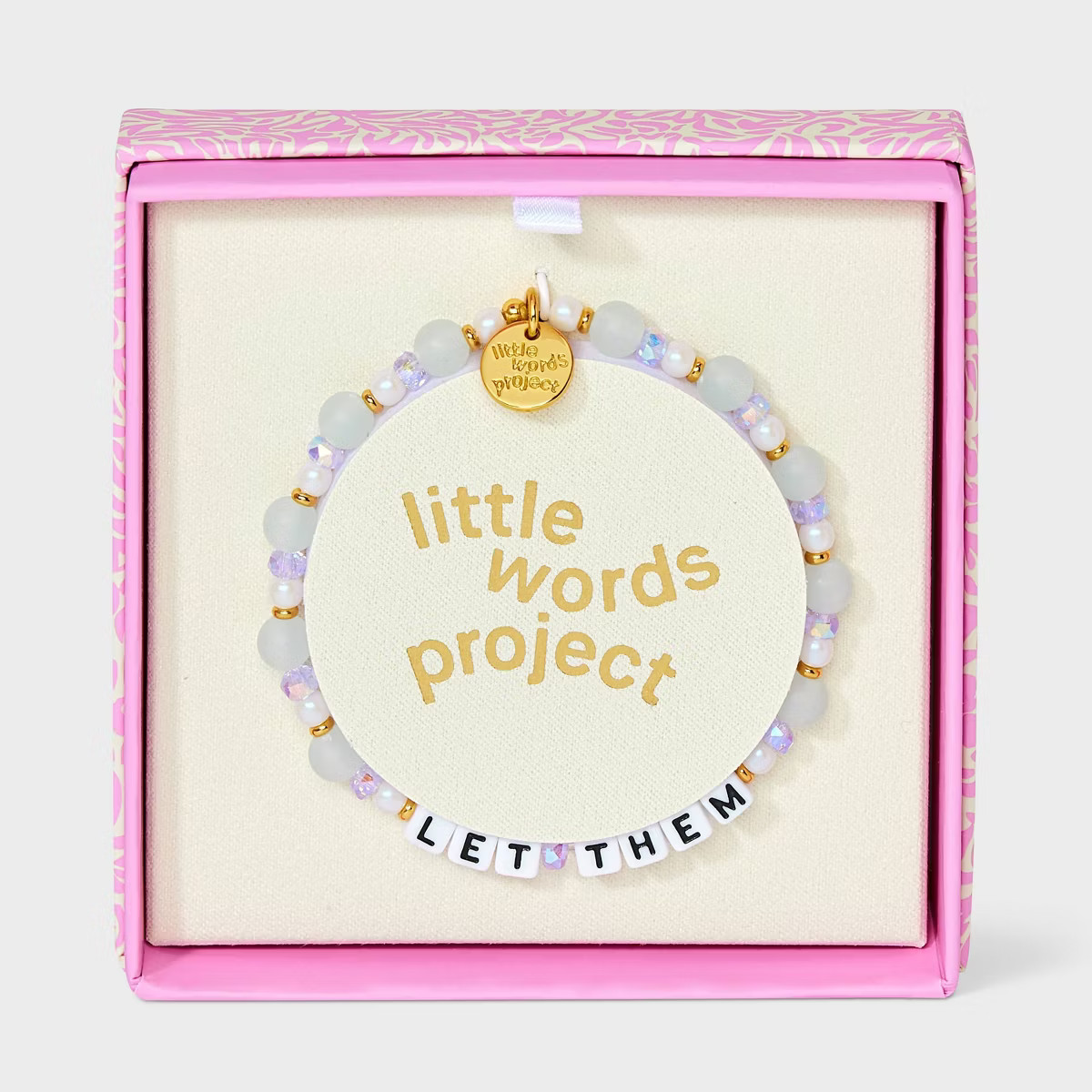Little Words Project "Let Them" Beaded Bracelet Boxed - Honeydew Kiss | Target