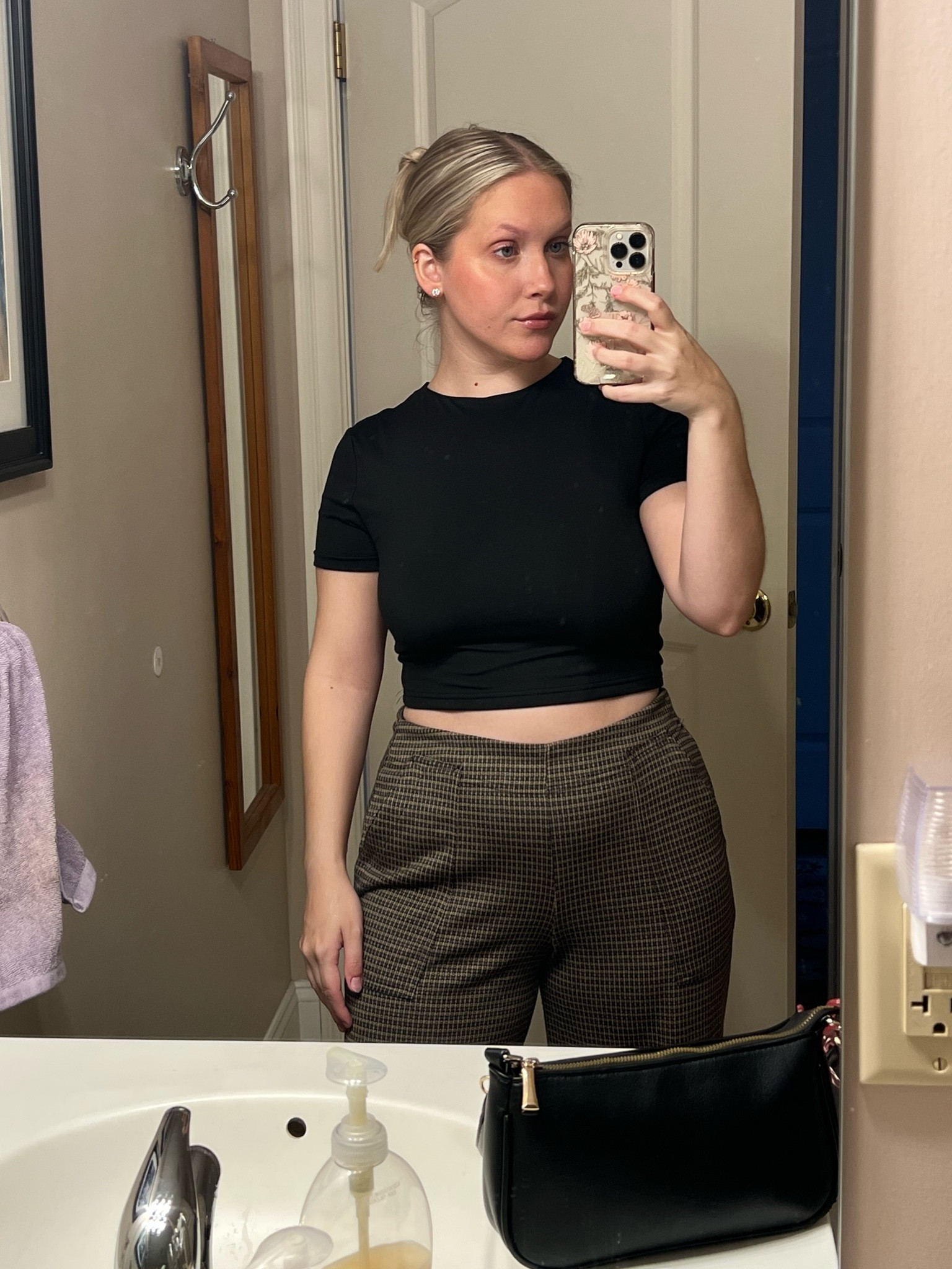 Wearing a size medium top and size medium pants. These pants have good stretch and are really comfy. The chelsea boots (not pictured) are also very comfortable. I tried to link the most similar pants I could find, they are the same brand

#LTKshoecrush #LTKstyletip #LTKmidsize