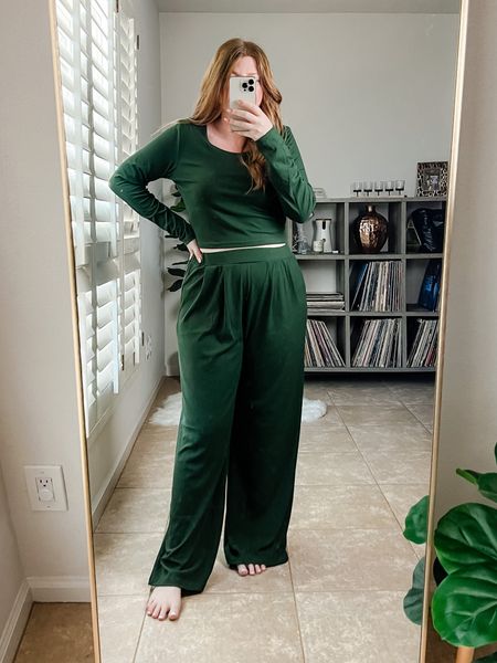 Loungewear set from amazon wearing size large. Amazon outfit. Stay at home mom outfit. Fall outfits. 

#LTKstyletip #LTKSeasonal #LTKunder50
