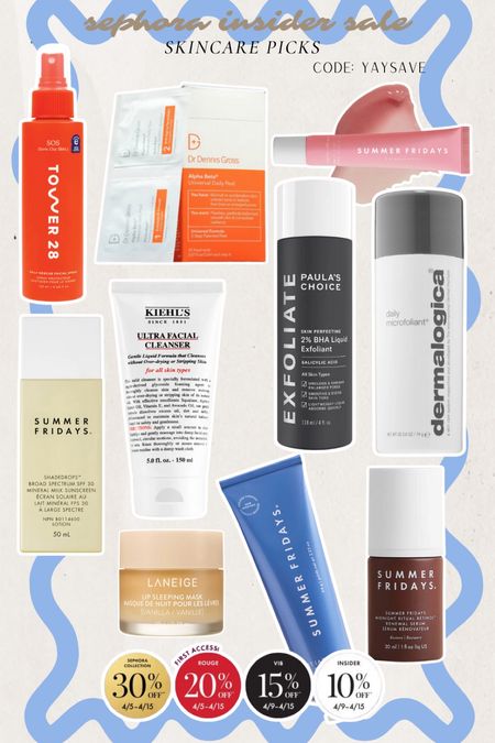 Sephora insider sale skincare! All my favourite products  

#LTKsalealert #LTKxSephora #LTKfindsunder50