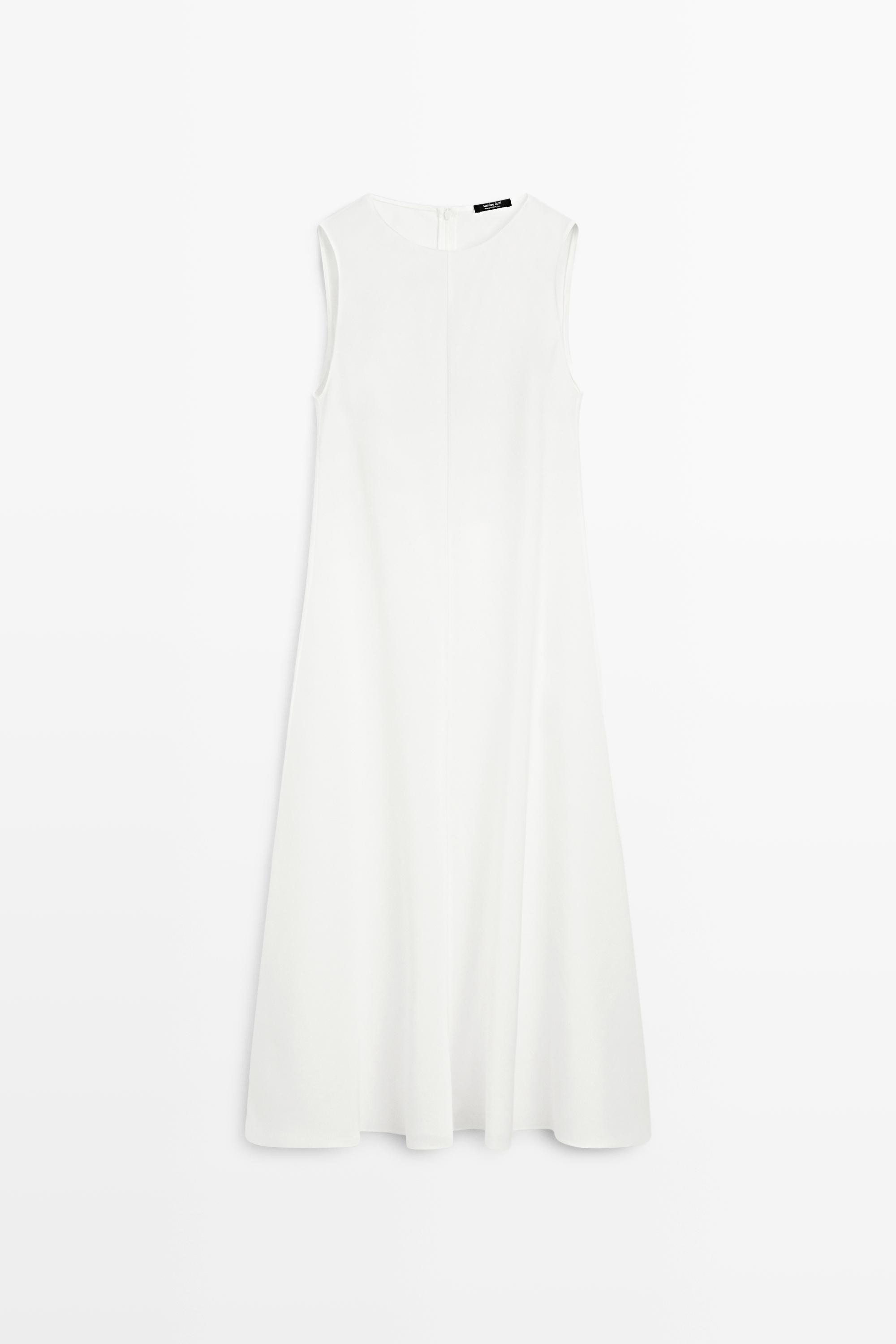 Flie\u00dfendes Midikleid aus Leinen | Massimo Dutti DE