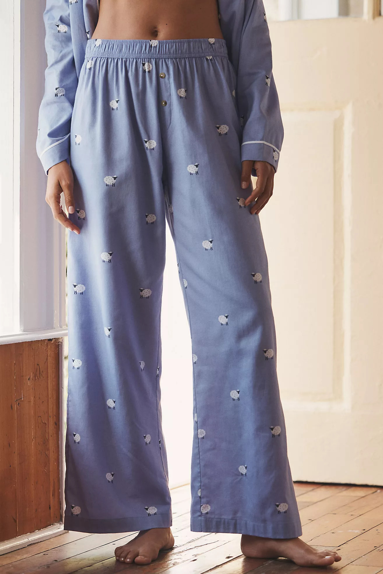 LyreBird Cloud Flannel Pajama Pants | Anthropologie (US)