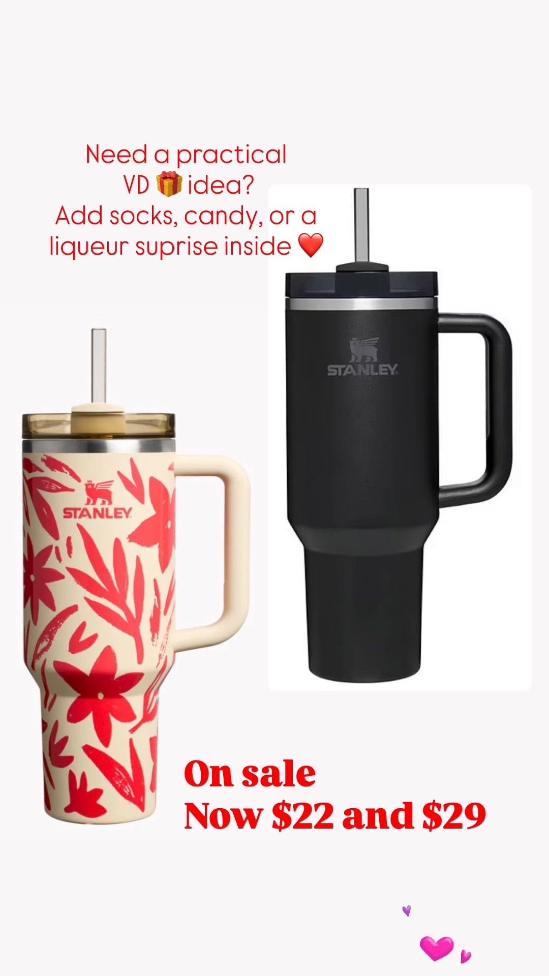 Major sale on Stanley tumblers which makes a great practical VAlentines gift/ my husband keeps loosing his so I’m glad to get this one in black on sale! 


#LTKValentine #LTKMens #LTKmomlife