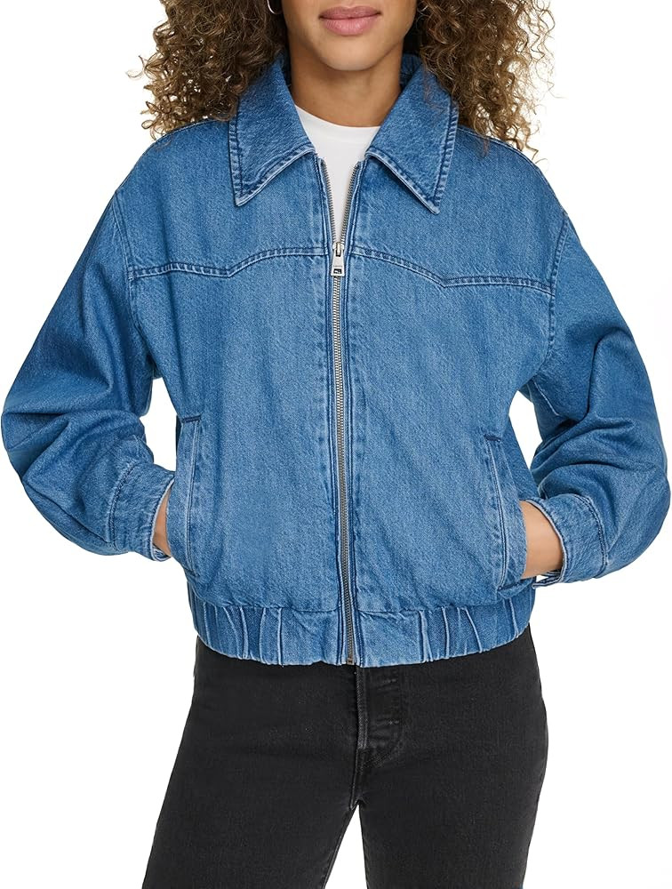 Levi's Women's Levi's Women's Western Denim Bomber | Amazon (US)
