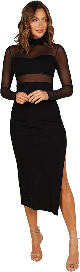 Petal & Pup Womens Farrow Long Sleeve Midi Dress | Amazon (US)