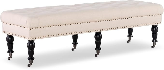 Linon Isabelle Bed Bench, 62-Inch, Dark Espresso Finish | Amazon (US)